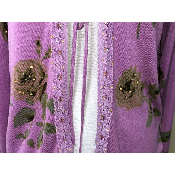 Vertigo Paris Women's XL‎ Long Sleeve Drape Front Cardigan Sweater - Picture 6 of 10